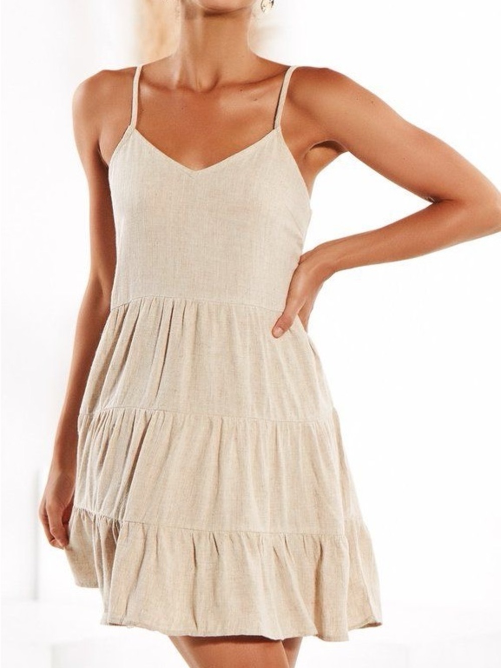 Billy J Boutique Last Summer Dress Natural Size AUS 6 / US 2